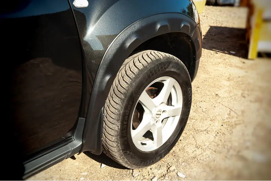 Renault Duster 2008–2017 Spatbordverbreders met uitstulpingen (8 stuks, ABS) Foto 4