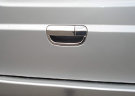 Mercedes Viano 2004–2014 RVS afdekking voor achterdeurhandgreep OmsaLine - Italiaans roestvrij staal foto 1