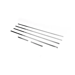 RVS raamomlijsting set (6 stuks) foto 2