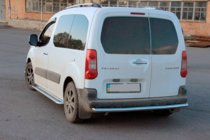 Citroen Berlingo 2008–2018 RVS achterbeschermbeugel 60 mm foto 3