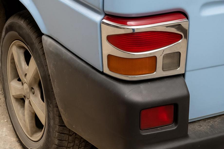 Volkswagen T4 Transporter 1990–2003 RVS remlichtcovers (set van 2) Carmos - Turks staal Image
