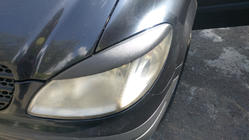 Mercedes Vito W639 2004–2014 Rechte koplampwimpers (2004-2010, 2 stuks, kunststof) Mat zwart foto 3