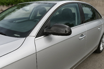 Audi A4 B8 2007–2015 Spiegelkappen 2010-2015 (2 stuks, echt carbon) foto 1