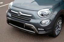 Fiat 500X 2014–2024 RVS beschermstrip voor voorbumper foto 4