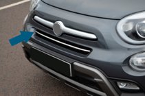 Fiat 500X 2014–2024 RVS beschermstrip voor voorbumper foto 1