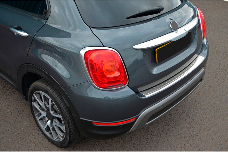 Fiat 500X 2014–2024 OmsaLine RVS achterbumperbeschermer Image
