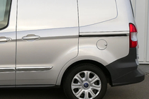 Ford Courier 2014–2023 Schuifdeursierlijsten (2 st., RVS) foto 1