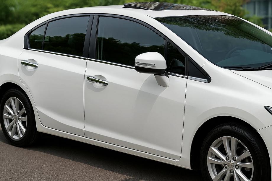 Honda Civic Sedan IX 2011–2016 Exterieur raamomlijsting OmsaLine (6-delig, RVS) Image