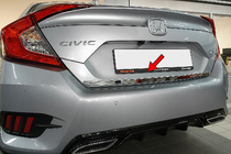 Honda Civic Sedan X 2016–2021 Kofferbakrand (RVS) Carmos - Turks staal foto 1