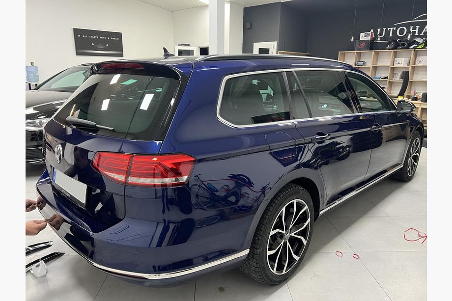 Volkswagen Passat B8 2015–2023 RVS sierlijst voor achterbumperrand SD/SW (3-delig) OmsaLine - Italiaans roestvrij staal Foto 4