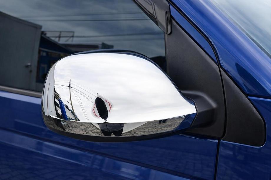 Volkswagen T6 2015–2024 Spiegelkappen (2 stuks, ABS) Carmos - Verchroomd kunststof Image