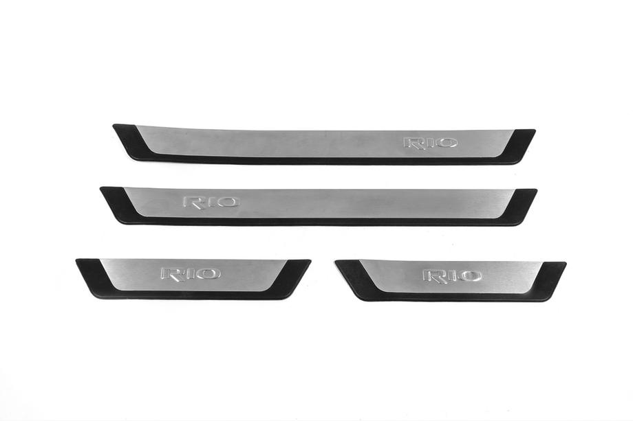 Kia Rio 2012–2017 Flexill RVS instaplijsten (set van 4) Exclusive Image