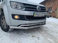 Volkswagen Amarok 2010–2022 Dubbele voorbeugel Vegas 2010-2016 (RVS) Ø70/42 mm foto 8
