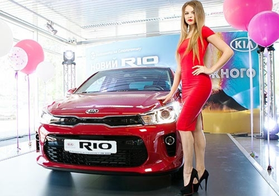 In Kyiv is het nieuwe model Kia Rio gepresenteerd