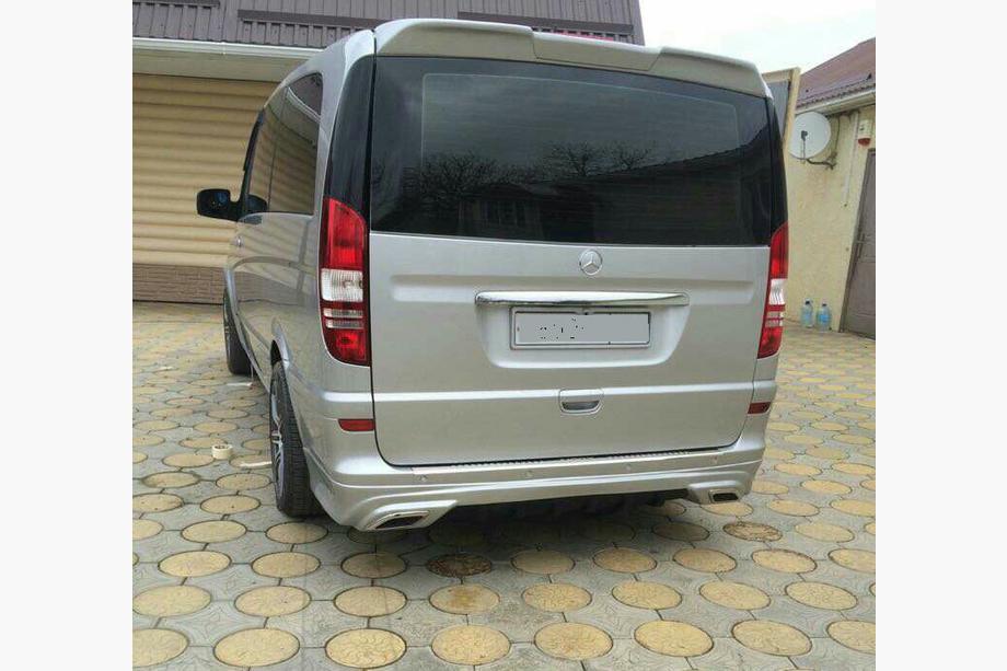 Mercedes Viano 2004–2014 AMG achterbumper beschermlijst (spuitklaar) Foto 5