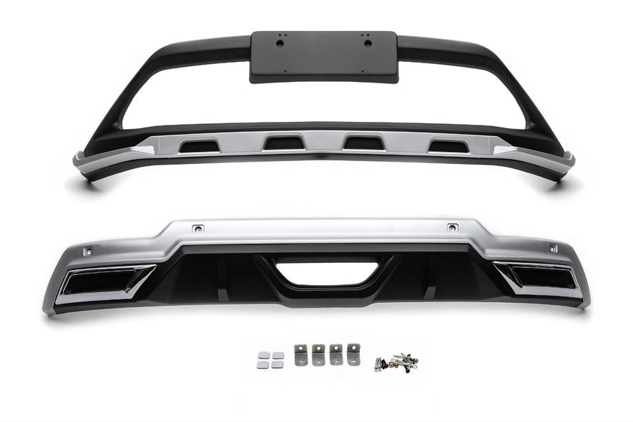 Toyota C-HR 2016–2023 Voor- en achterbumperlip V1 (2 stuks, kunststof) Image