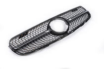 Mercedes GLC Coupé C253 2016–2023 Voorgrille Diamond Black (2015-2019) Met camerabevestiging foto 4