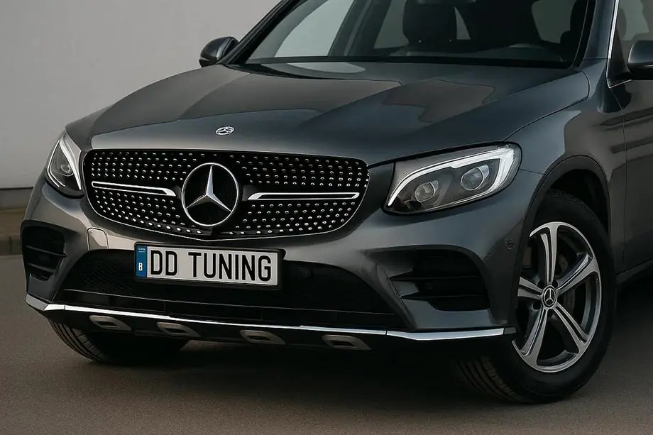 Mercedes GLC Coupé C253 2016–2023 Voorgrille Diamond Black (2015-2019) Image