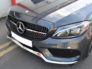 Mercedes C-klasse W205 2014–2021 Voorgrille Diamond Silver (voor Avantgarde/AMG-Line/C43 AMG) 2014-2018, zonder camera foto 16
