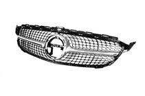 Mercedes C-klasse W205 2014–2021 Voorgrille Diamond Silver (voor Avantgarde/AMG-Line/C43 AMG) 2014-2018, zonder camera foto 13