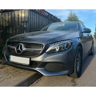 Voorgrille Diamond Silver (voor Avantgarde/AMG-Line/C43 AMG) foto 3