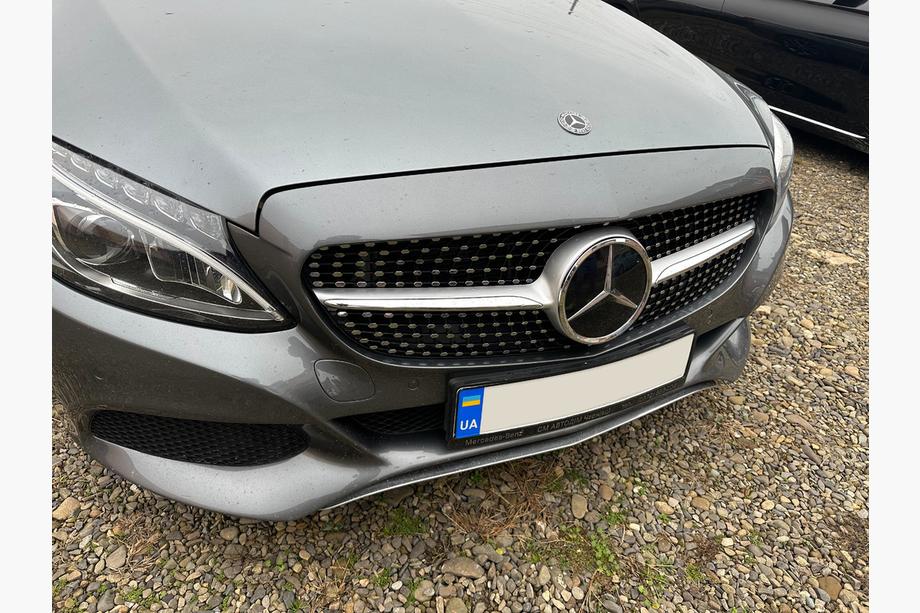 Mercedes C-klasse W205 2014–2021 Voorgrille Diamond Silver (voor Avantgarde/AMG-Line/C43 AMG) 2014-2018, zonder camera Image