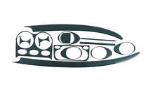 Daewoo Matiz 1998–2008 Dashboard sierpanelen (1998-2005) Aluminium foto 1