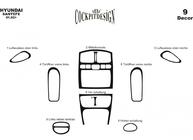 Hyundai Santa Fe 1 2000–2006 Dashboard sierlijsten Aluminium foto 3