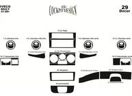 Iveco Daily 2006–2014 Dashboard sierlijsten Aluminium foto 3