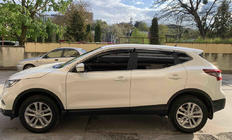 Nissan Qashqai 2014–2021 Raamdeflectoren met chroomstrip (Niken, set van 4) foto 3