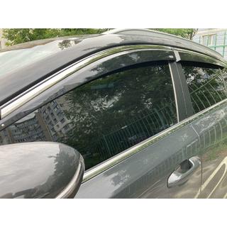 Raamwindschermen met chroomlijst (set 4 stuks, Niken) Kia Sportage 2015–2021 foto 1