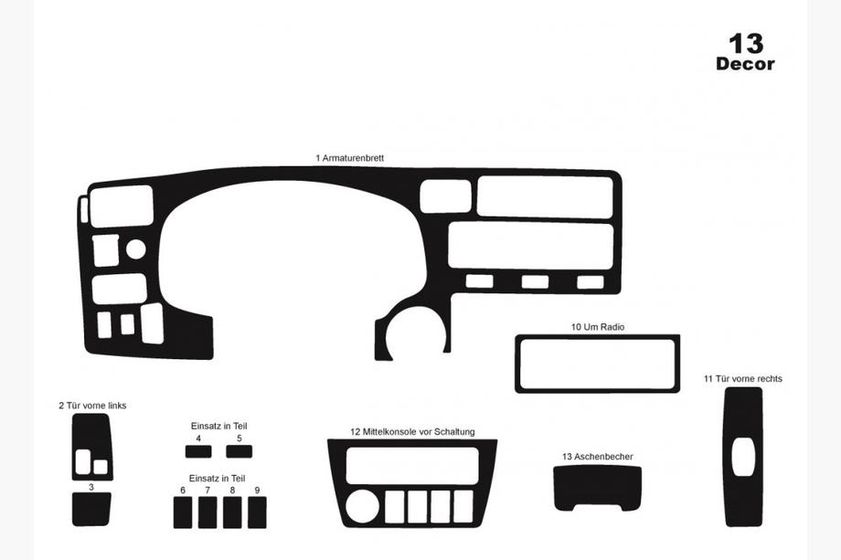 Toyota Rav 4 1996–2001 Dashboard sierlijsten Foto 4
