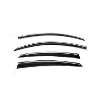 Raamwindschermen met chromen sierlijst (set van 4, Niken) Honda Civic Sedan X 2016–2021 foto 2