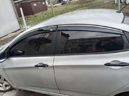 Hyundai Accent 2011–2017 Raamdeflectoren met chromen sierlijst SD (4 stuks, Niken) foto 1