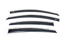 Hyundai Accent 2011–2017 Raamdeflectoren met chromen sierlijst SD (4 stuks, Niken) foto 4
