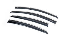 Hyundai Accent 2011–2017 Raamdeflectoren met chromen sierlijst SD (4 stuks, Niken) foto 5