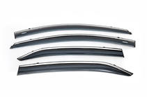 Toyota Corolla 2013–2019 Raamwindschermen met chromen sierlijst (set van 4, Niken) foto 3