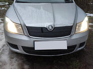 Skoda Octavia II A5 2010–2013 Winterafdekking voor grille (bovenste) foto 1
