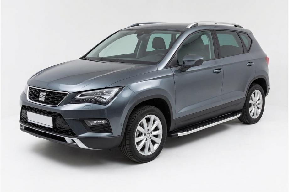 Seat Ateca 2016– Fullmond side steps (set van 2, aluminium) Image