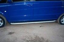 Mercedes Vito/V-klasse W447 2014– Fullmond side steps (2 stuks, aluminium) foto 8