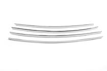 Volkswagen Amarok 2010–2022 Grille sierlijsten 2010-2016 (smalle strips, 4 stuks, RVS) Carmos - Turks staal foto 3