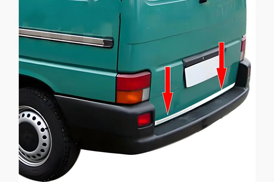 Volkswagen T4 Caravelle/Multivan 1990–2003 RVS laadrandbescherming voor de kofferbak Image
