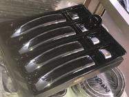 Ford Transit 2014– Deurgreep covers met zwarte strip (set van 4 stuks, ABS) foto 7