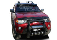 Mitsubishi L200 2006–2015 Zonneklep voor voorruit (zwart, met frame) foto 6