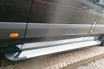 Mercedes Sprinter W906 2006–2018 Zijsteps Allmond Grey (2 stuks, aluminium) foto 5