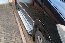 Mercedes Sprinter W906 2006–2018 Zijsteps Allmond Grey (2 stuks, aluminium) foto 4