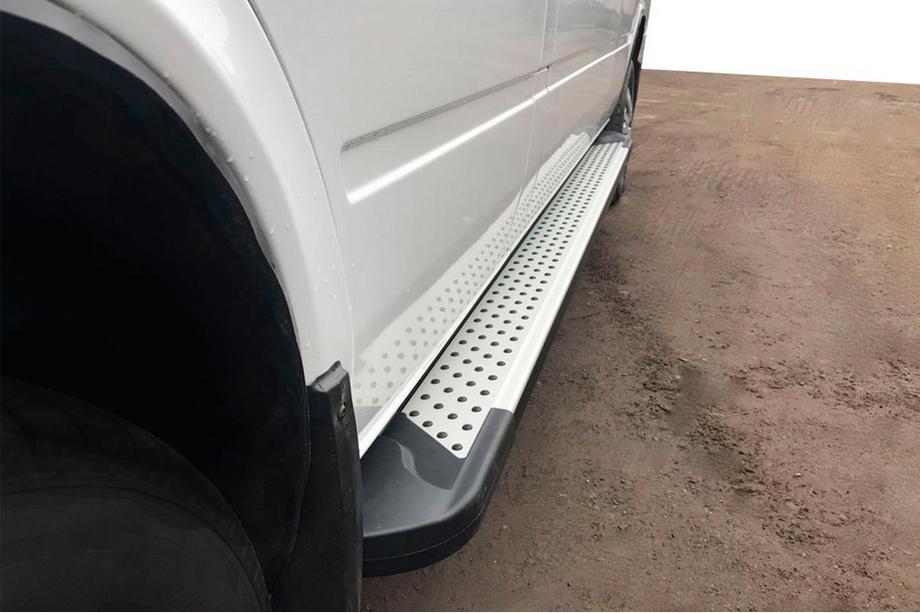 Mercedes Sprinter W901/902/903/904/905 1995–2006 Zijsteps Allmond Grey (2 stuks, aluminium) Image