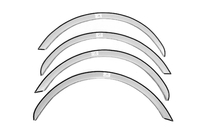 Ford Mondeo 2000–2007 Wielkastverbreders (set van 4, zwart) foto 6
