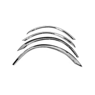 Wielkastlijsten (2006-2014, korte wielbasis, 4 stuks, RVS) Ford Transit 2000โ2014 foto 1