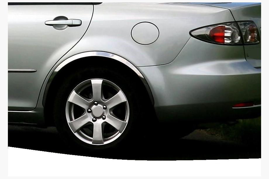 Mazda 6 2003–2008 RVS wielkastlijsten (set van 4 stuks) Image